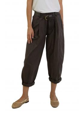 Pantalone morbido in cotone leggero con cinta "Olivia"